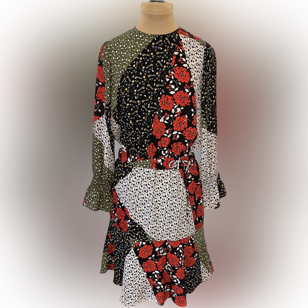 Libby Edelman Floral Patchwork Dress